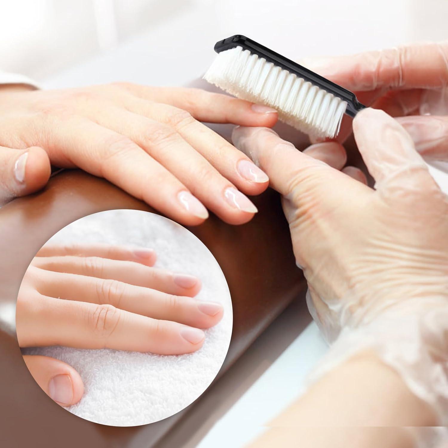 Cepillo de Uñas NICEMOVIC 10 Pcs Mango Antideslizante Negro