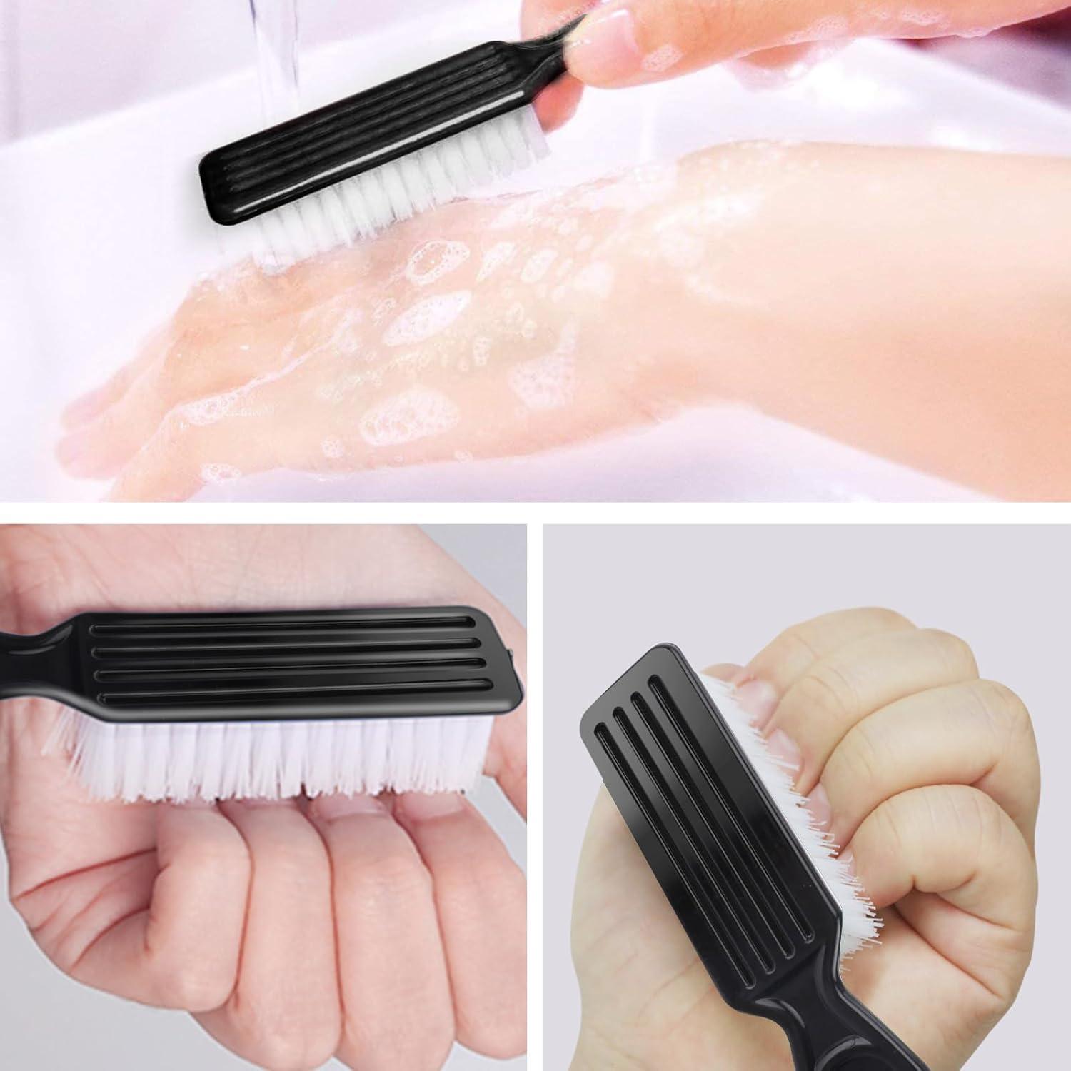 Cepillo de Uñas NICEMOVIC 10 Pcs Mango Antideslizante Negro