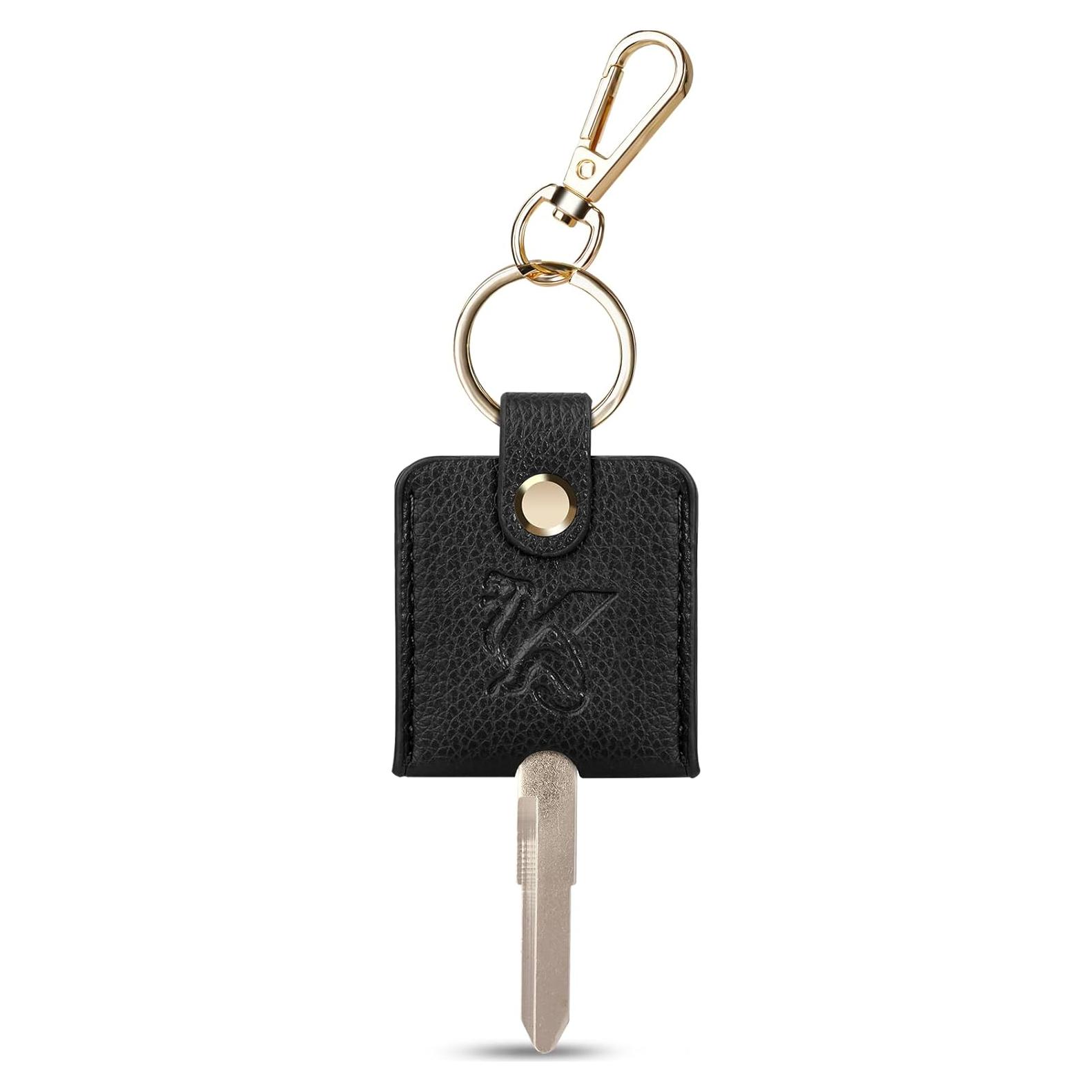 Funda de Llave de Coche KARENSKEYS de Cuero Negro Unisex