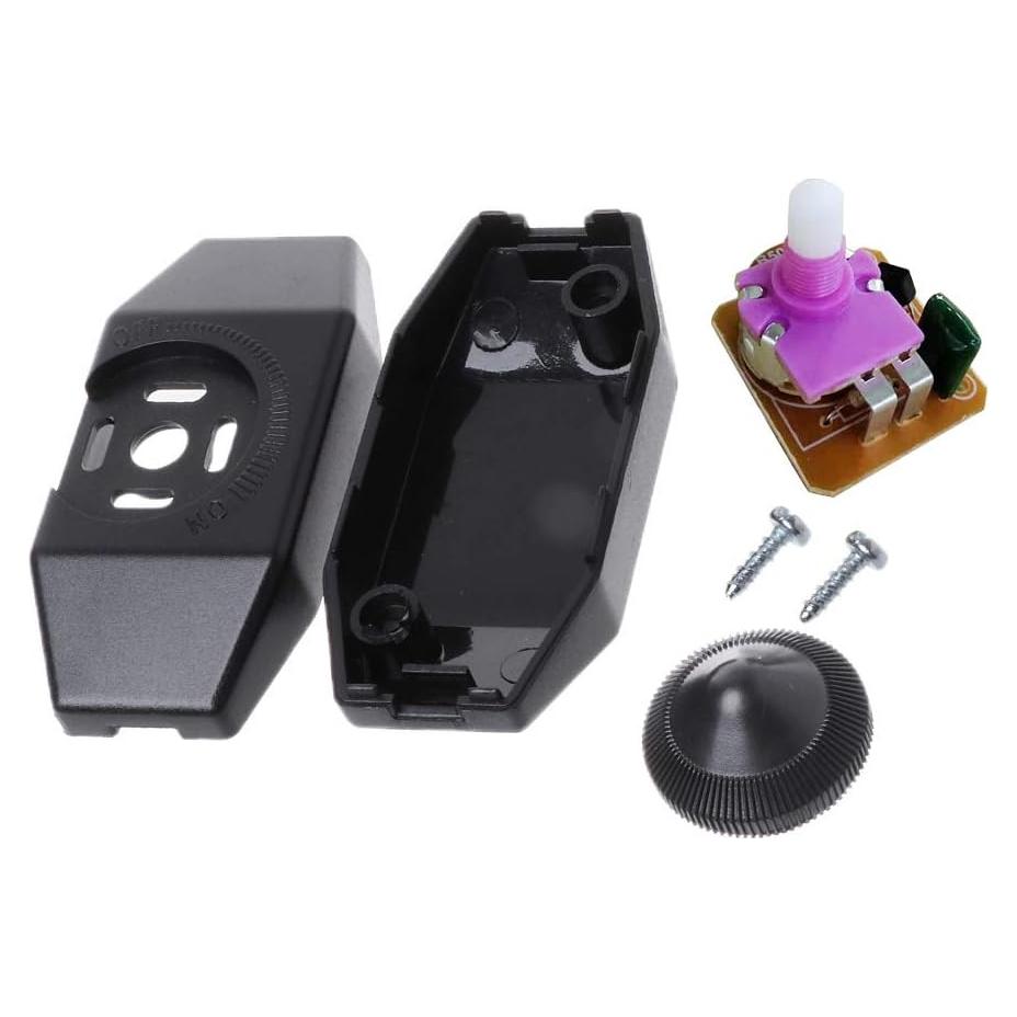 Regulador de Lámpara Caralin 220V Táctil Negro 7x3.3cm