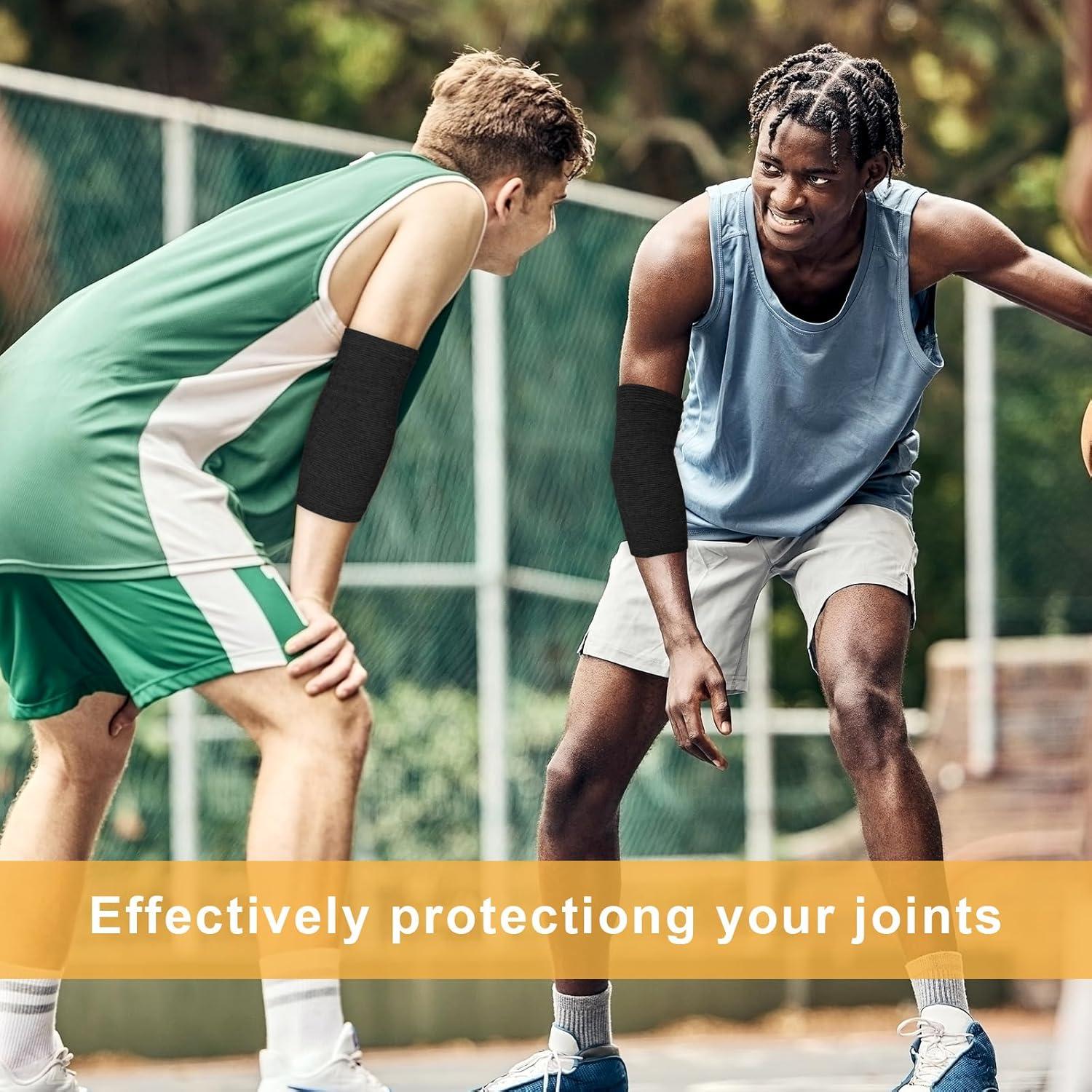 2 Pares Soporte de Codo AOZUO Compresión Transpirable Negro