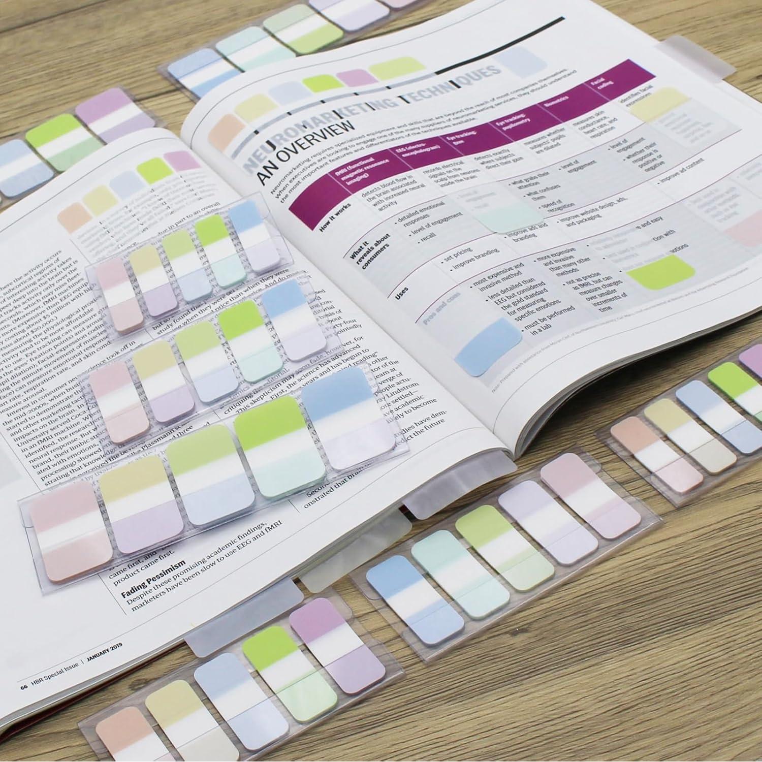 Banderas Adhesivas Andoca Asortidas 1.19x4.34cm 400 Páginas