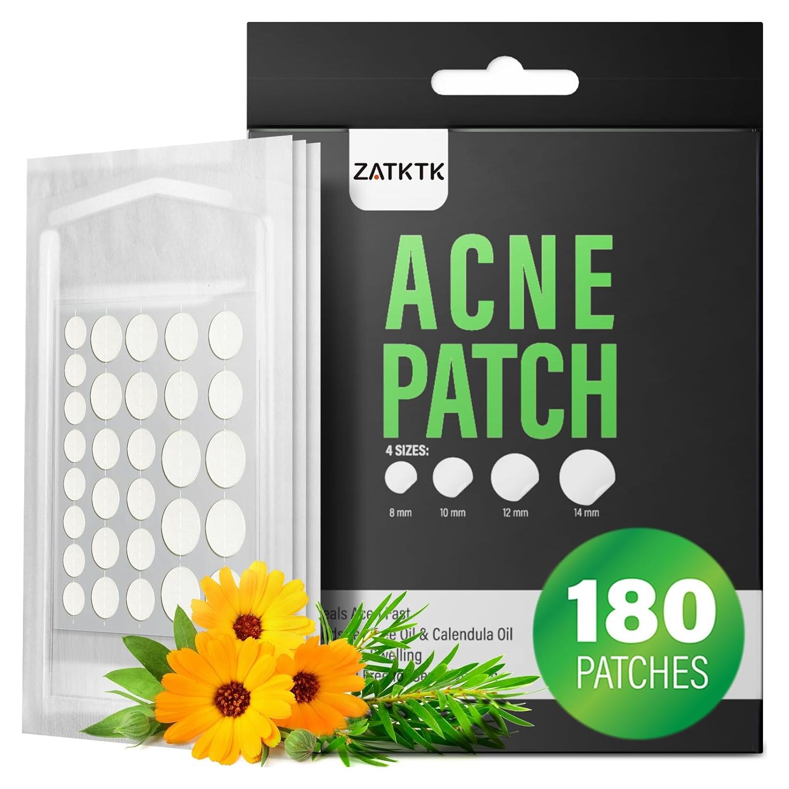 Parche para Granos de Acné ZATKTK - 180 Unidades, 4 Tamaños