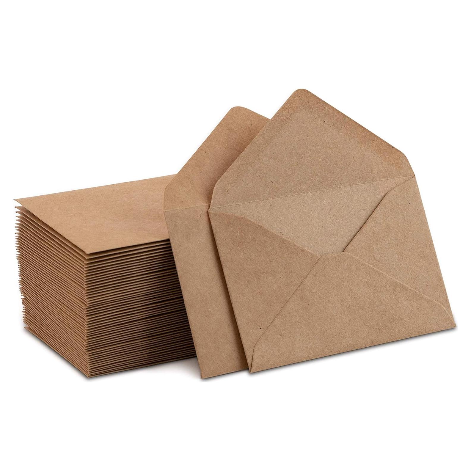 Mini Sobres Kraft Gummed Purple Q Crafts 10.16x6.86cm 60 Pzas