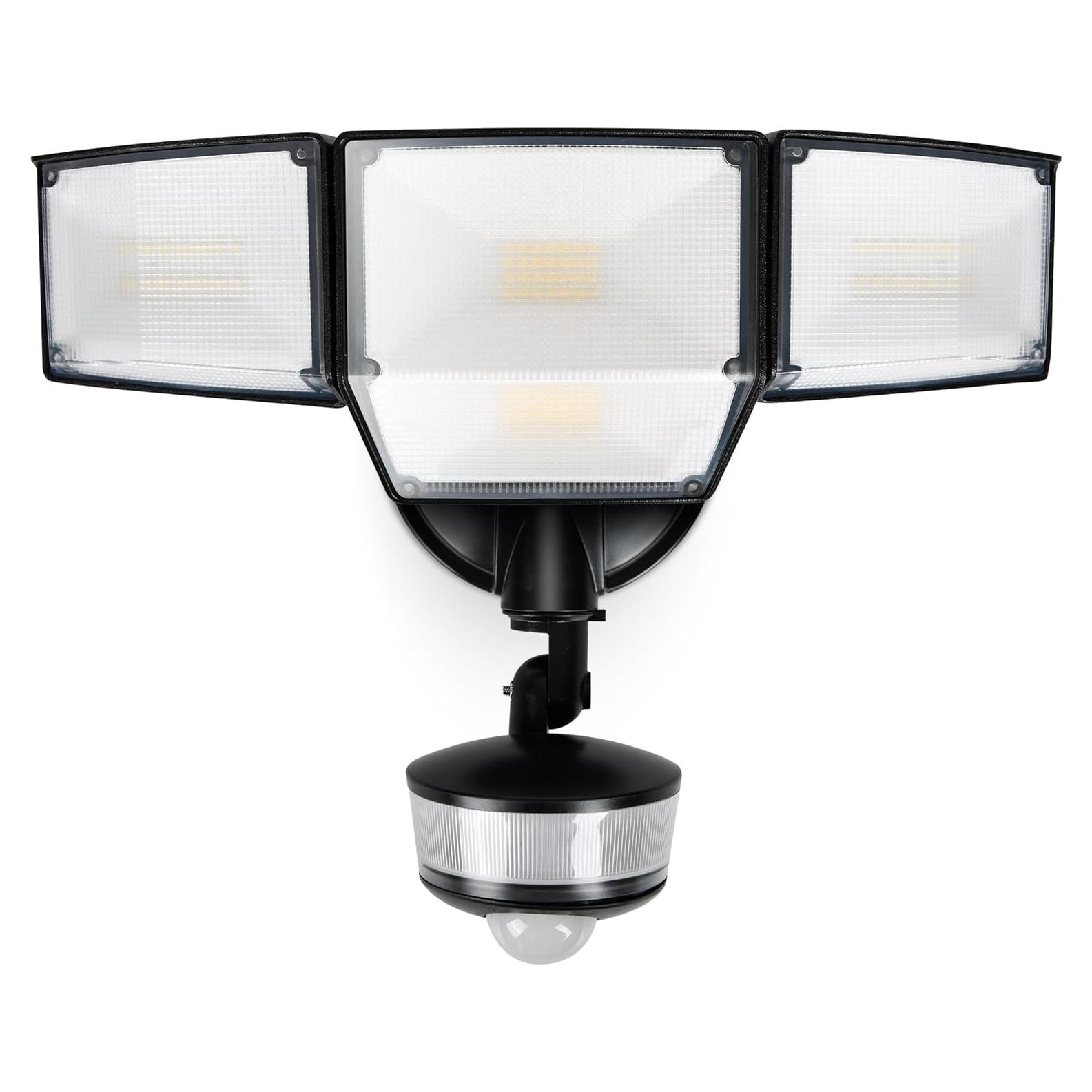 Proyector LED de Seguridad LUTEC 84W 9500LM con Sensor Movimiento