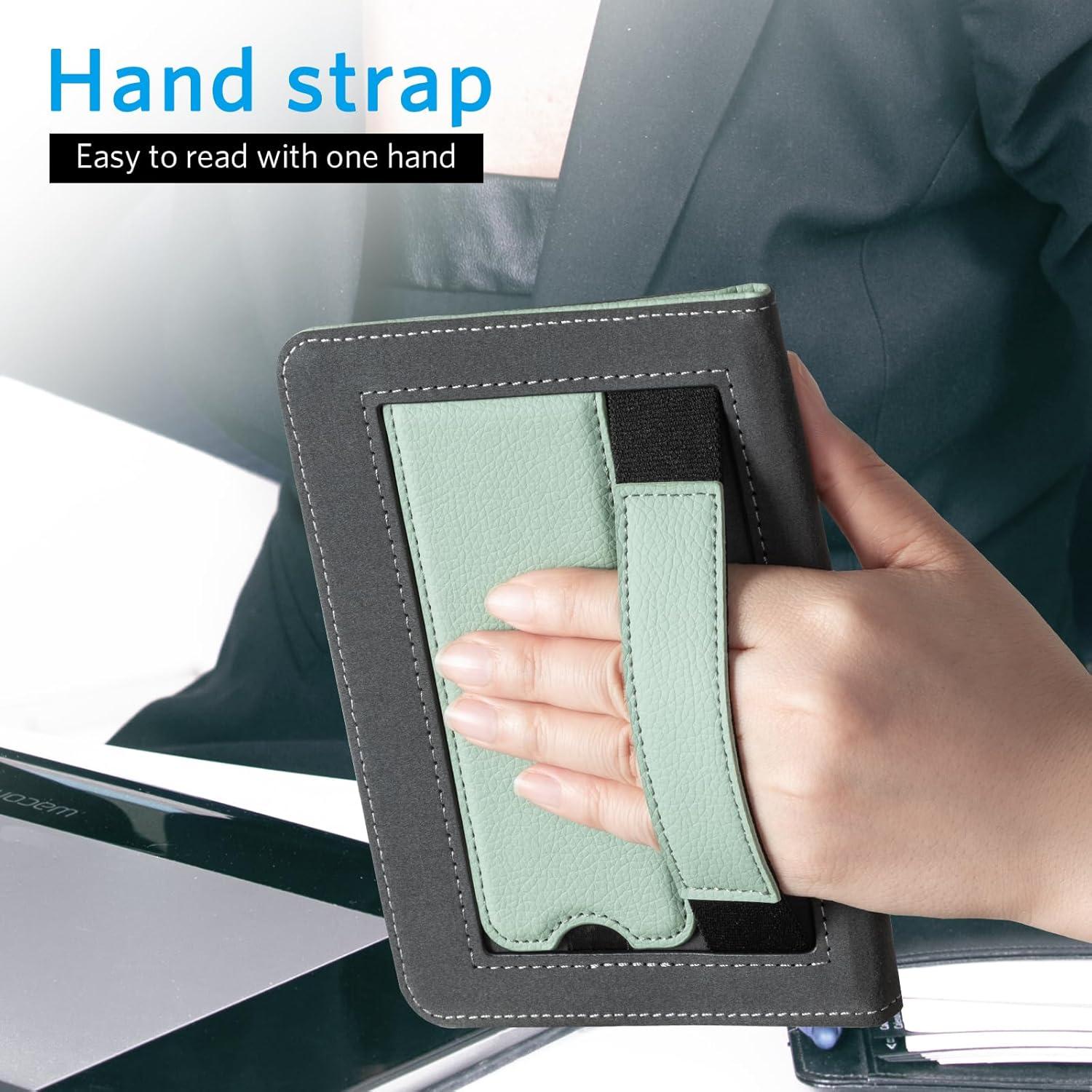 Funda CoBak para Kindle 6" 2024/2022 - Cuero PU Verde Salvia