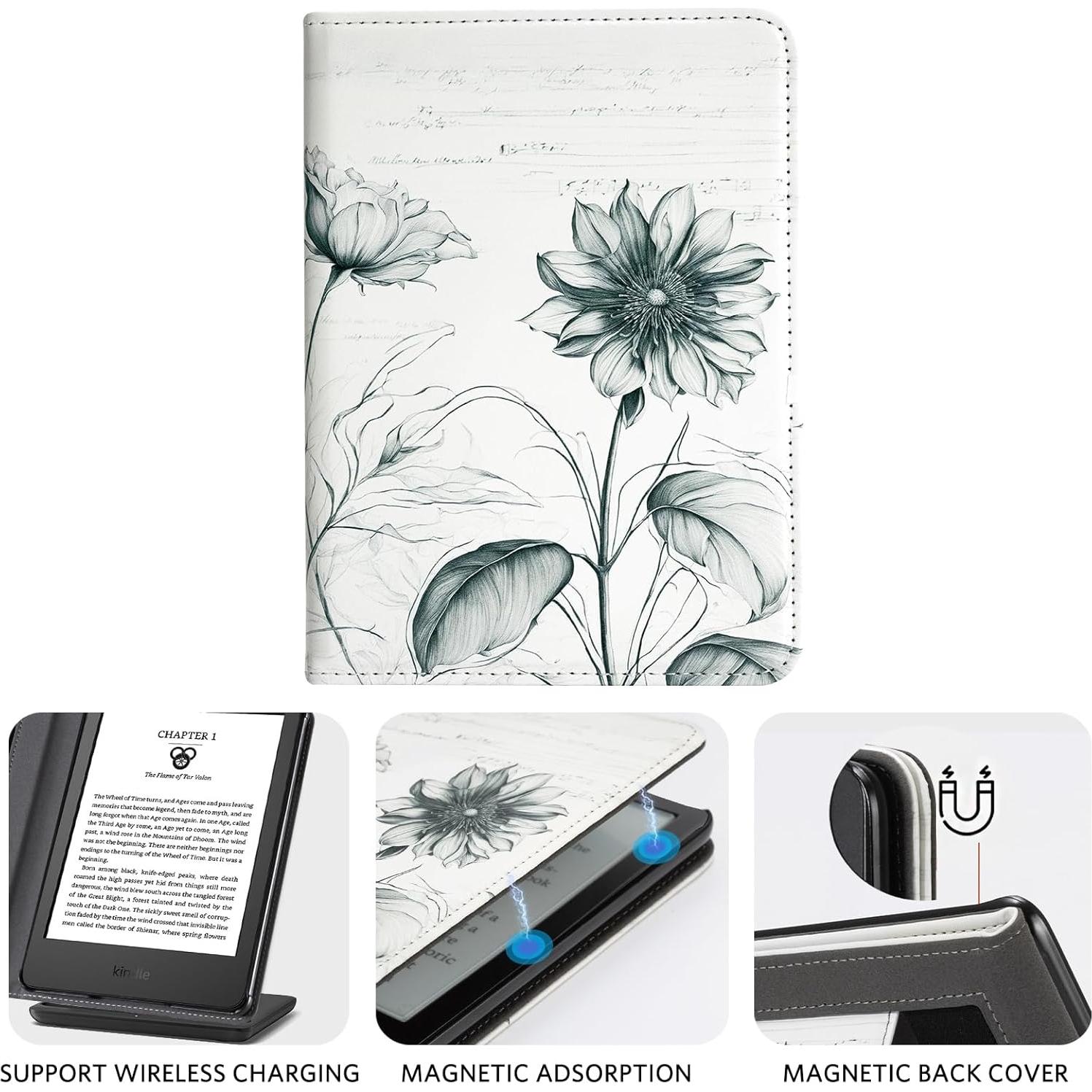 Funda CoBak para Kindle 6" 2024/2022 con Soporte y Correa
