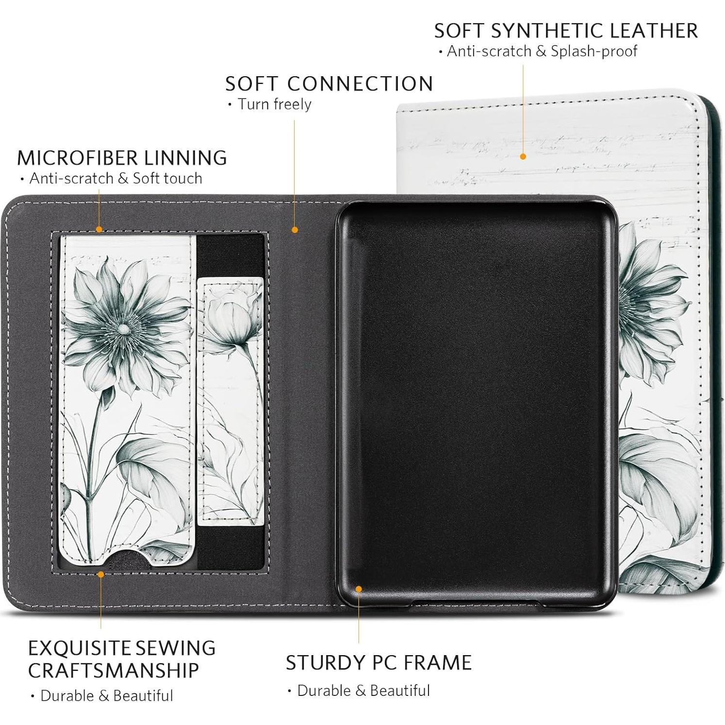 Funda CoBak para Kindle 6" 2024/2022 con Soporte y Correa