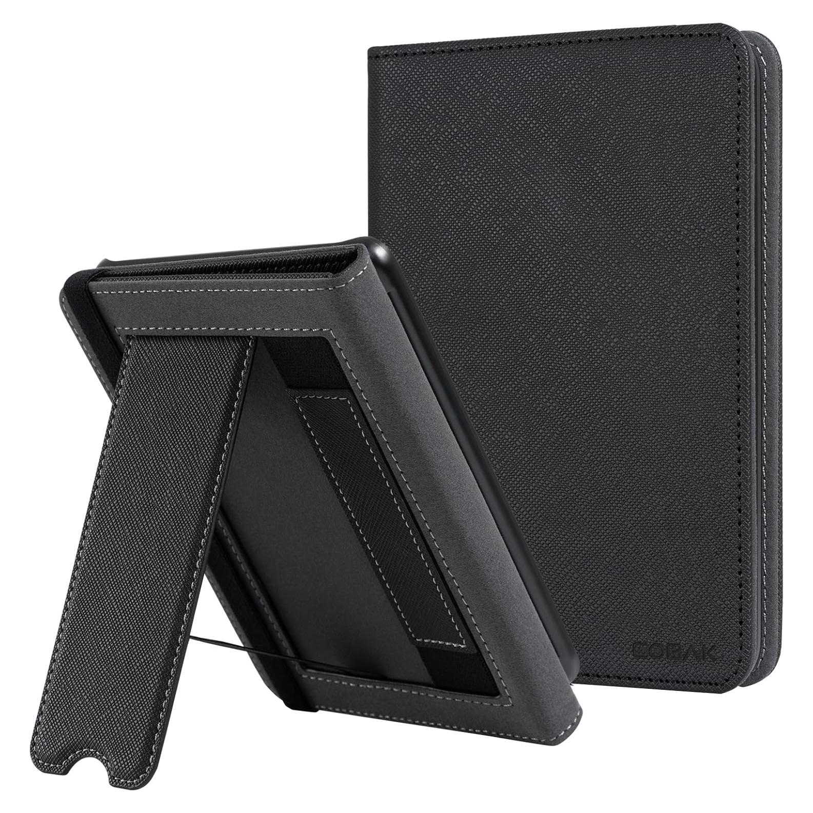Funda CoBak para Kindle 6" 2024/2022 - Cuero PU Negro con Soporte