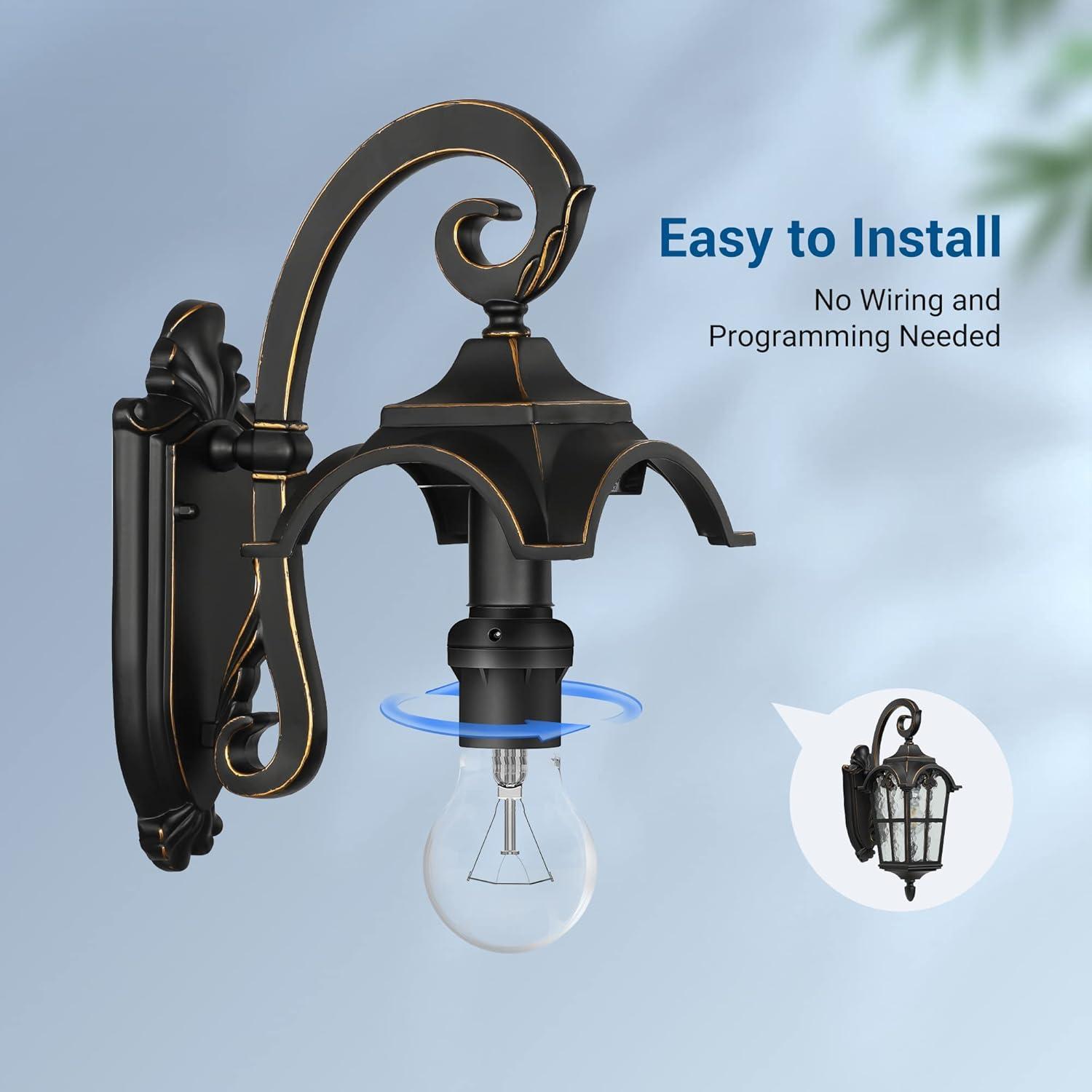 Toma de Sensor de Luz DEWENWILS E26/E27 Automática 6 Unidades