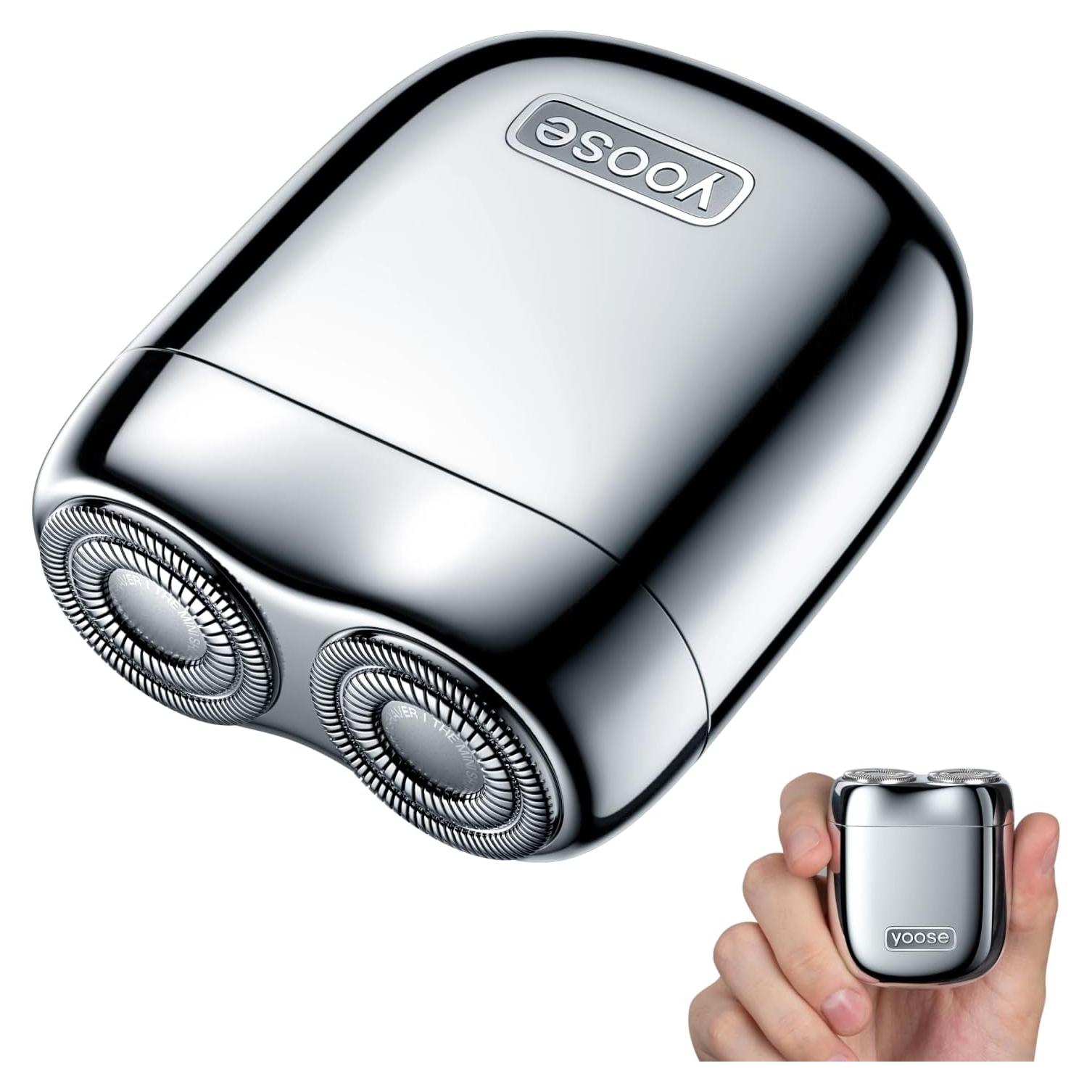 Afeitadora Eléctrica Portátil Yoose Mini USB-C IPX7 Plata