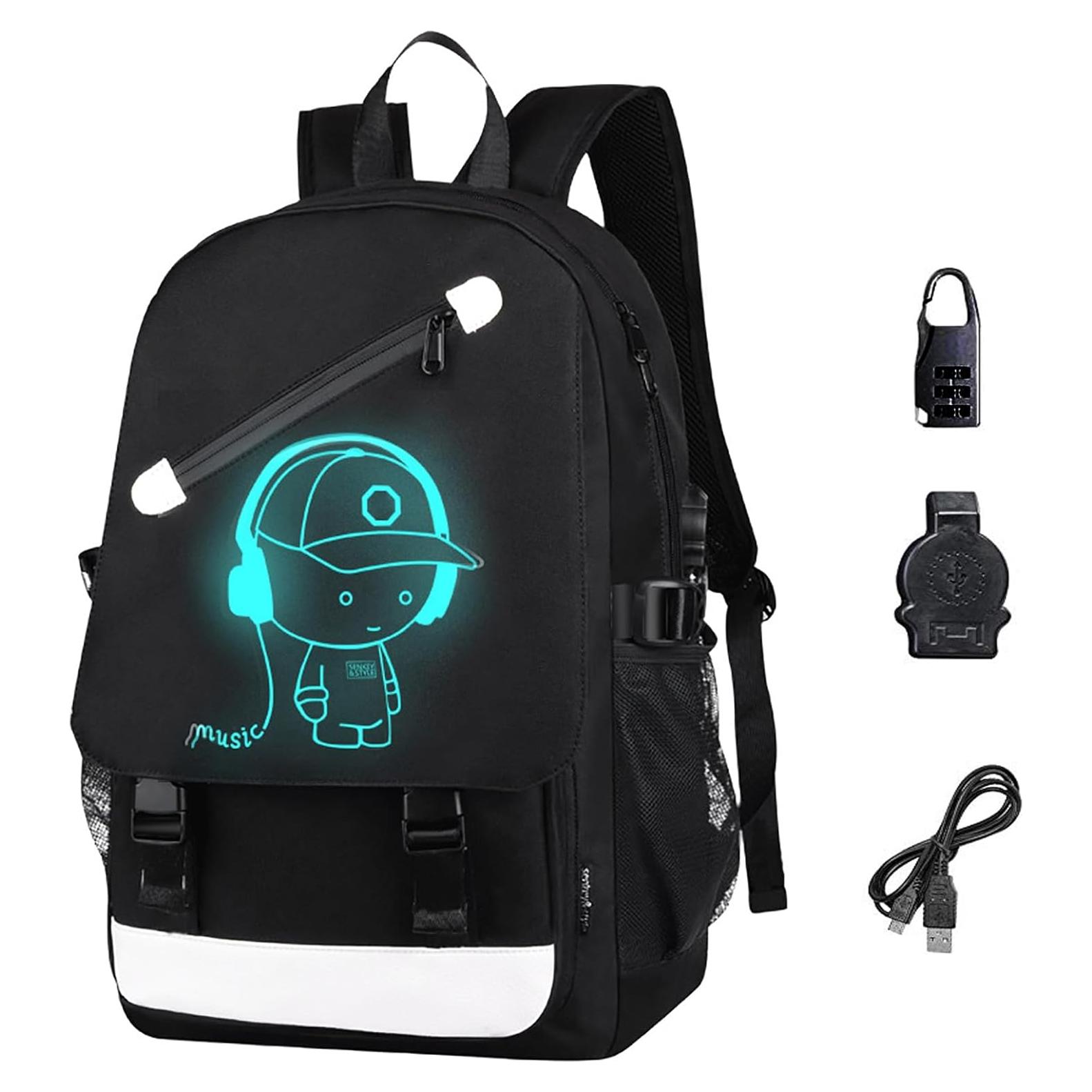 Mochila FLYMEI para Niños Anime Impermeable 44.96x29.97cm