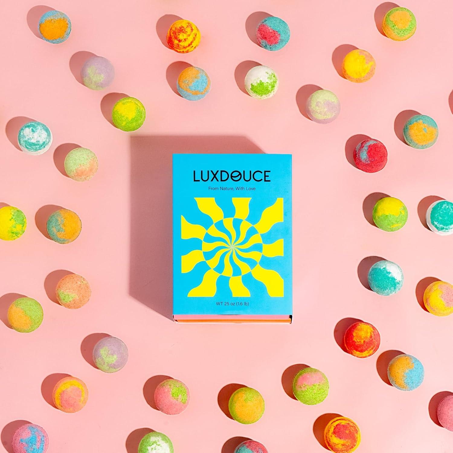 Juego de 24 Bombas de Baño LUXDOUCE - Aromas Florales y Frutales