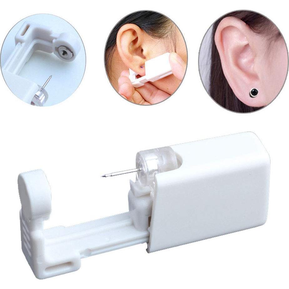 Kit de Perforación de Orejas Desechable XUKEKOY - 2 Piezas, Negro