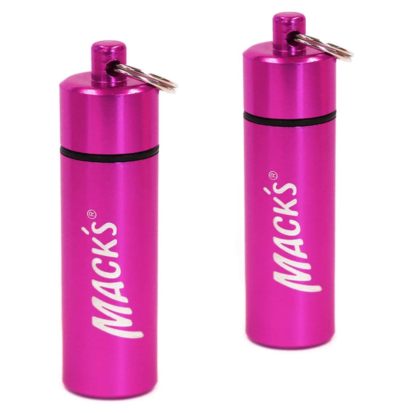 Estuche de Aluminio Mack para Tapones de Oídos - Rosa