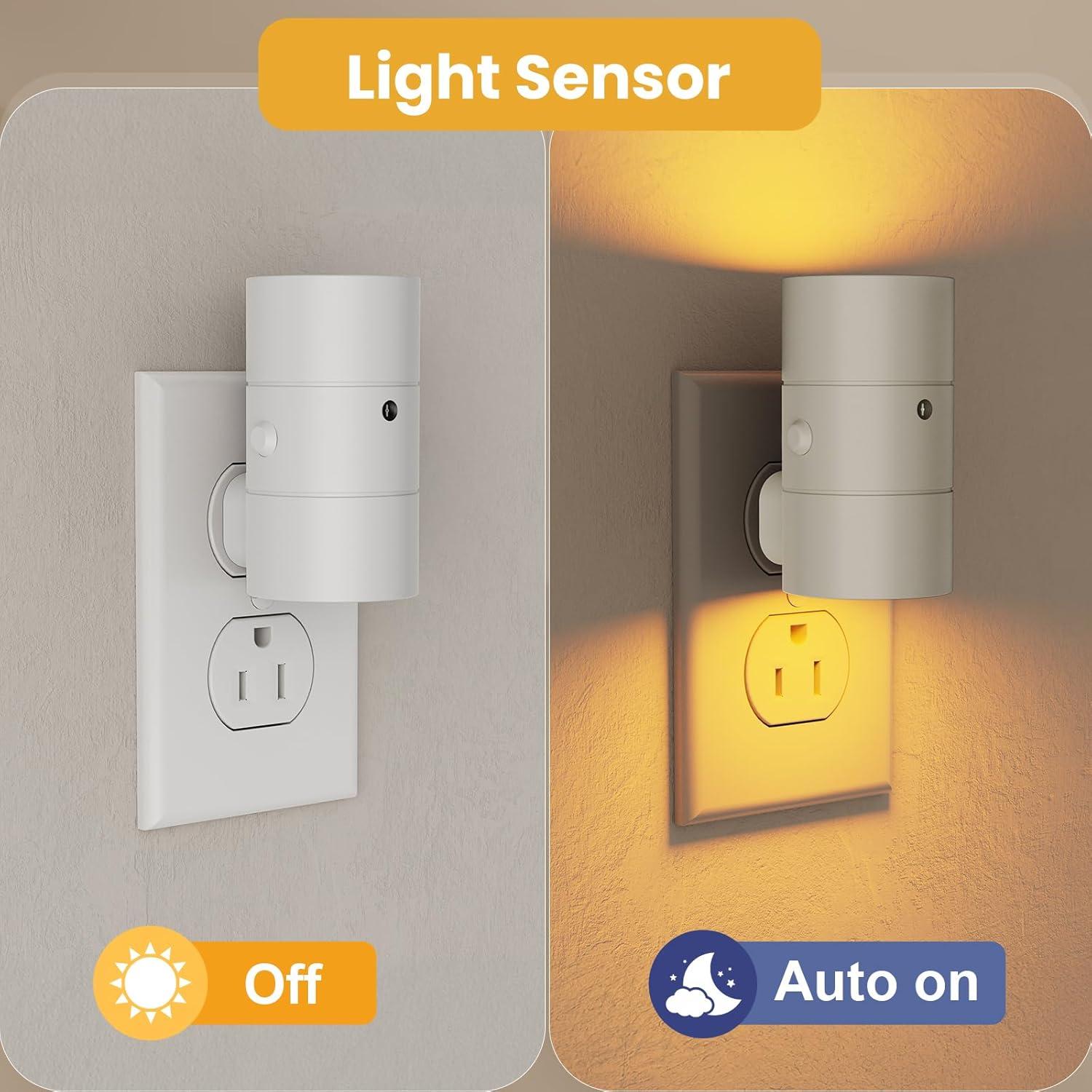 Luz Nocturna LED Regulable VOLISUN 2 Paquete 3000K 4500K Ámbar