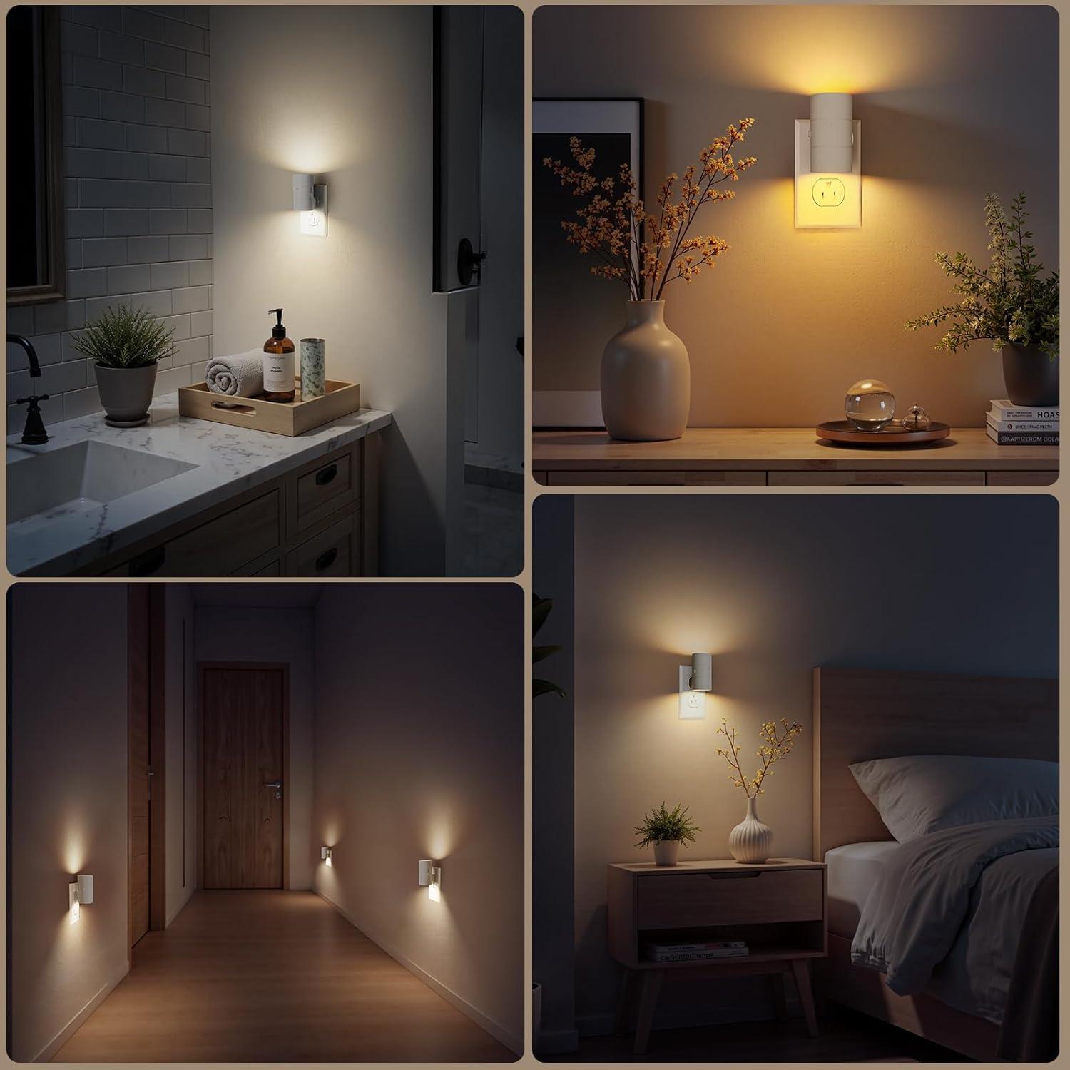 Luz Nocturna LED Regulable VOLISUN 2 Paquete 3000K 4500K Ámbar