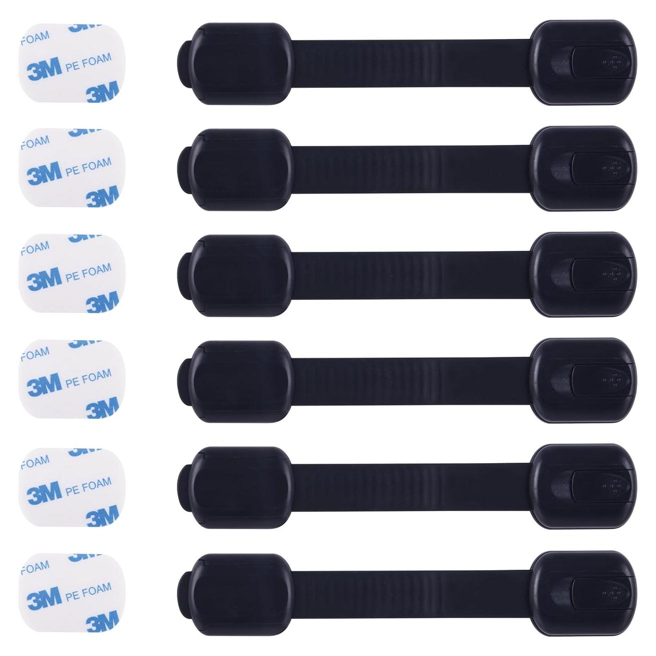 Bloqueos de Seguridad para Gabinetes CUTESAFETY - 6 Unidades Ajustables