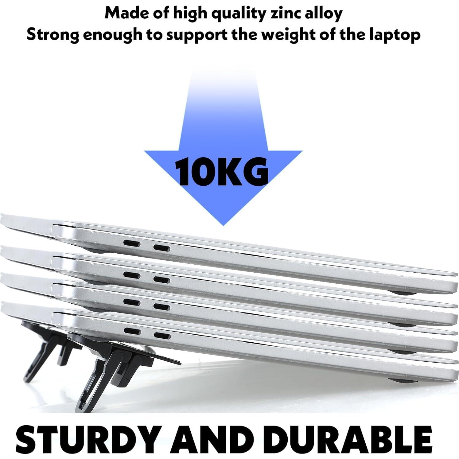Soporte de Laptop Plegable YUXIANLB de Aleación de Zinc Negro