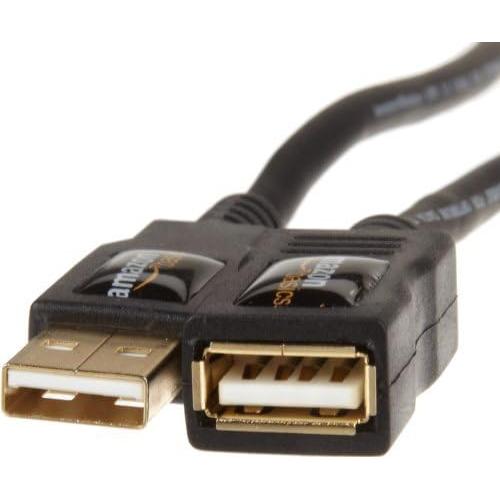 Cable de Extensión USB 2.0 Amazon Basics Macho a Hembra 2m