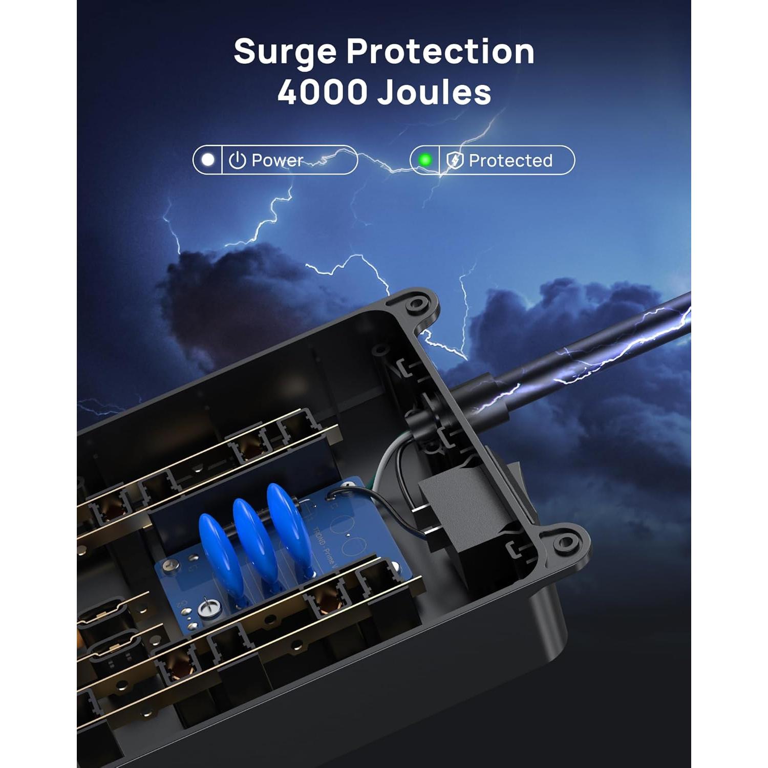 Regleta de Protección TROND Prime V 13 Salidas AC USB 4000J