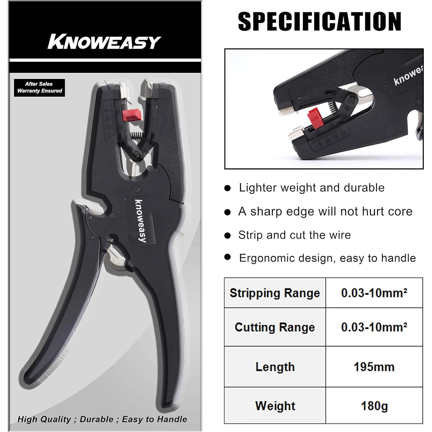 Desforrador de Cables Knoweasy D3 2 en 1 para 7-32 AWG