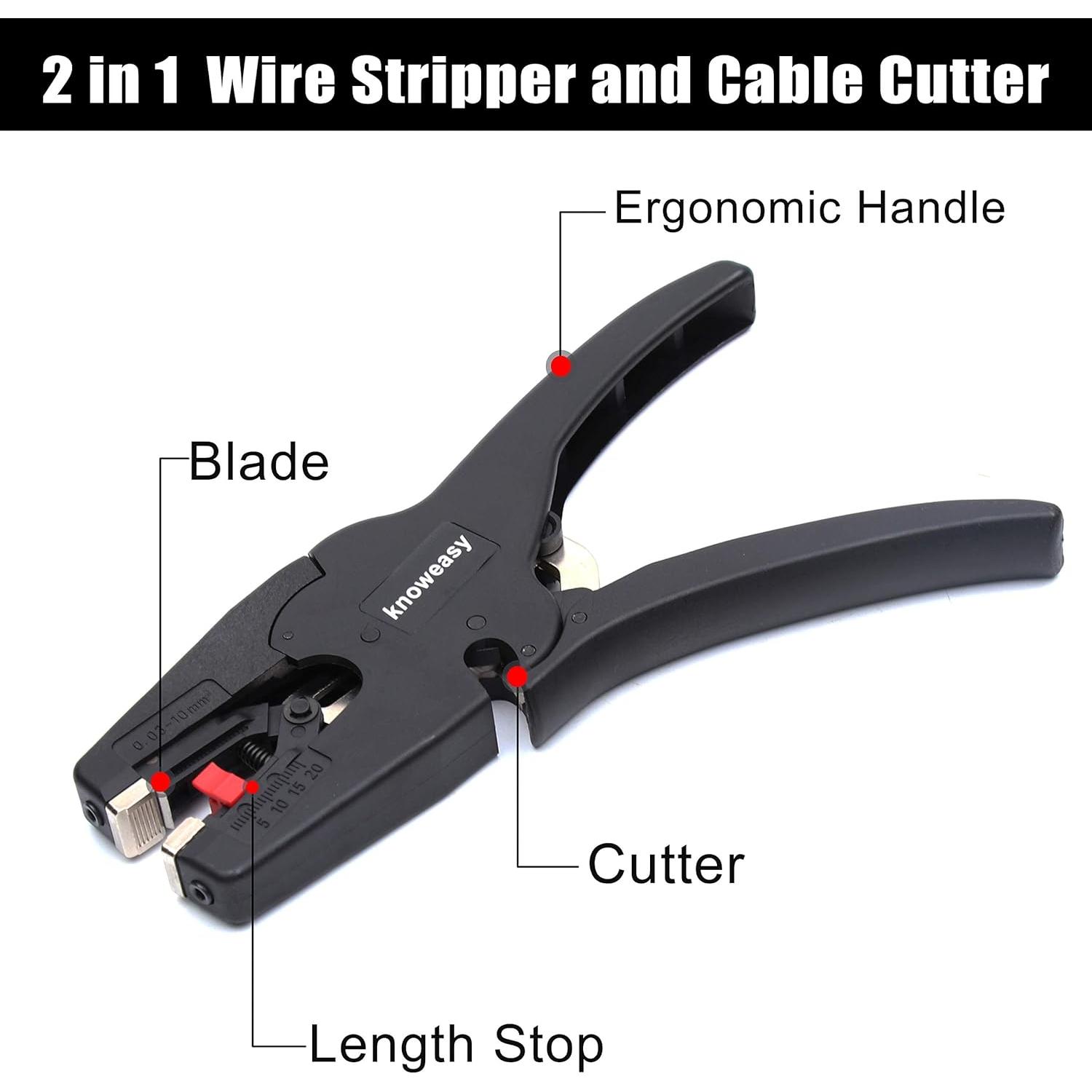 Desforrador de Cables Knoweasy D3 2 en 1 para 7-32 AWG