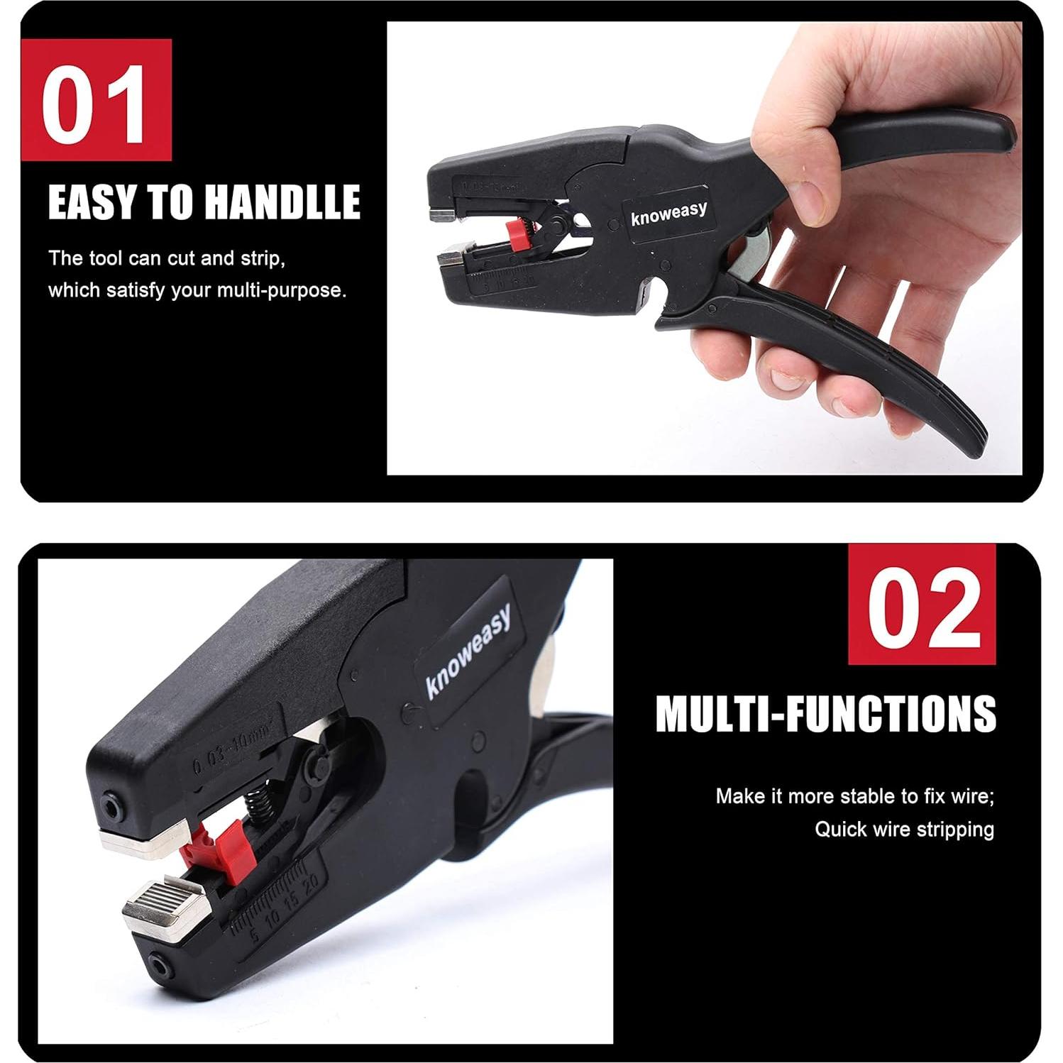 Desforrador de Cables Knoweasy D3 2 en 1 para 7-32 AWG