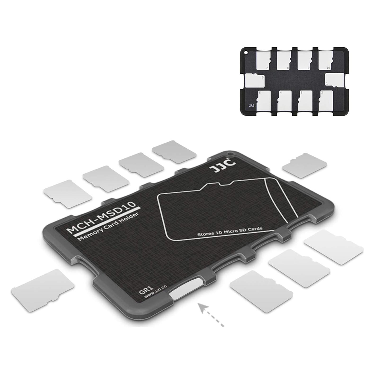 Organizador JJC para 10 Tarjetas Micro SD - Ultra Delgado