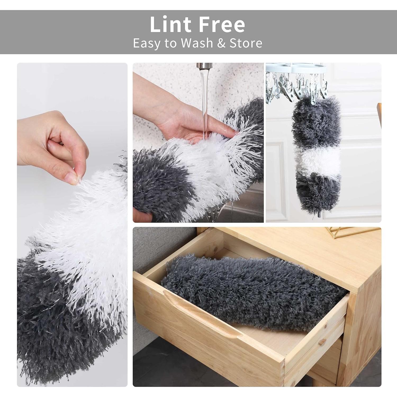 Plumero de Microfibra BOOMJOY con Polo Extensible 254 cm - 2 Pcs