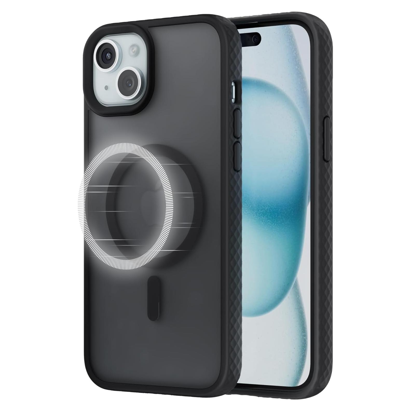 Funda Magnética Anker MagGo para iPhone 15, Ultra-Fina, Negra