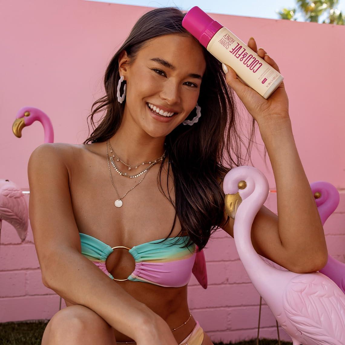 Mousse Bronceador Natural Coco & Eve Sunny Honey 198.5 ml - Oscuro