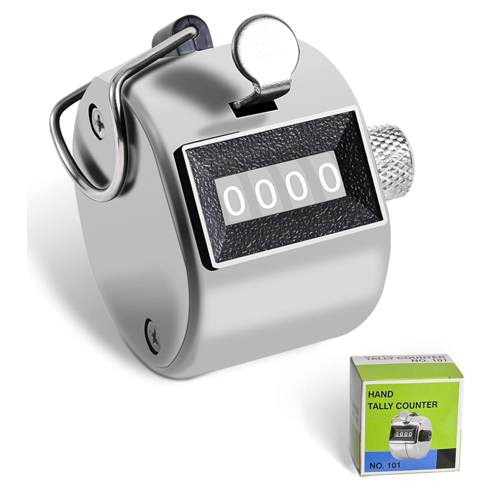 Contador de Tally de Metal TESEAS 4 Dígitos Manual