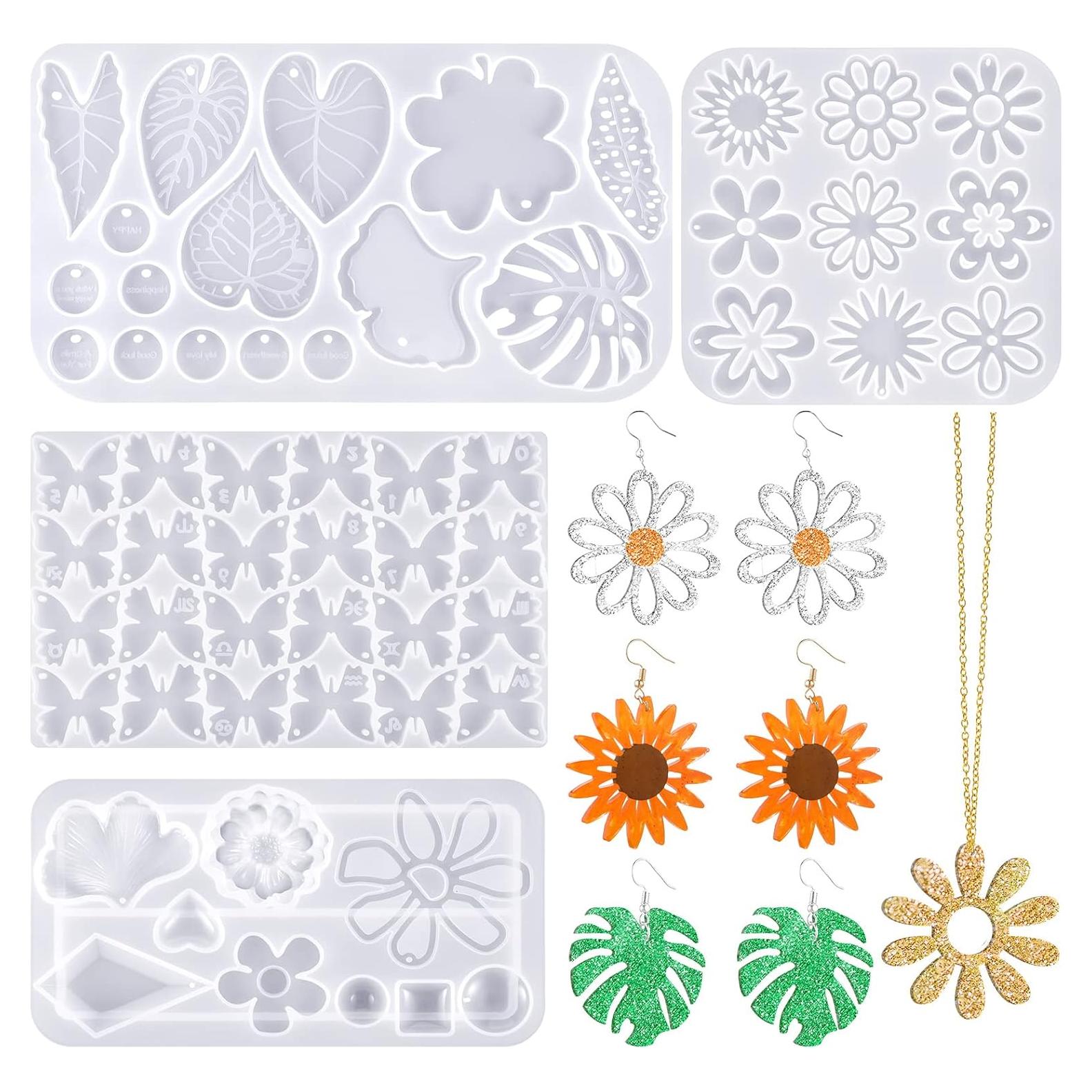 Molde de Silicona Patelai para Joyería - 4 Piezas DIY