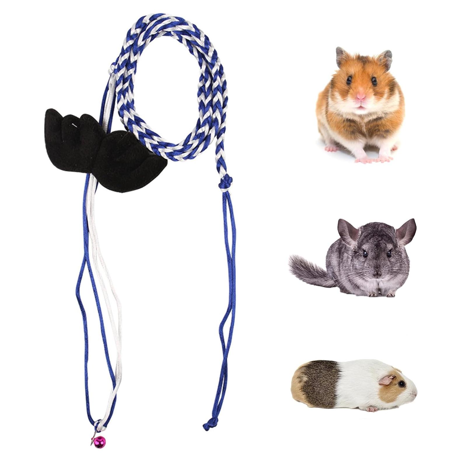 Arnés y Correa para Hámster Rebecca RX-002 - Chaleco Azul