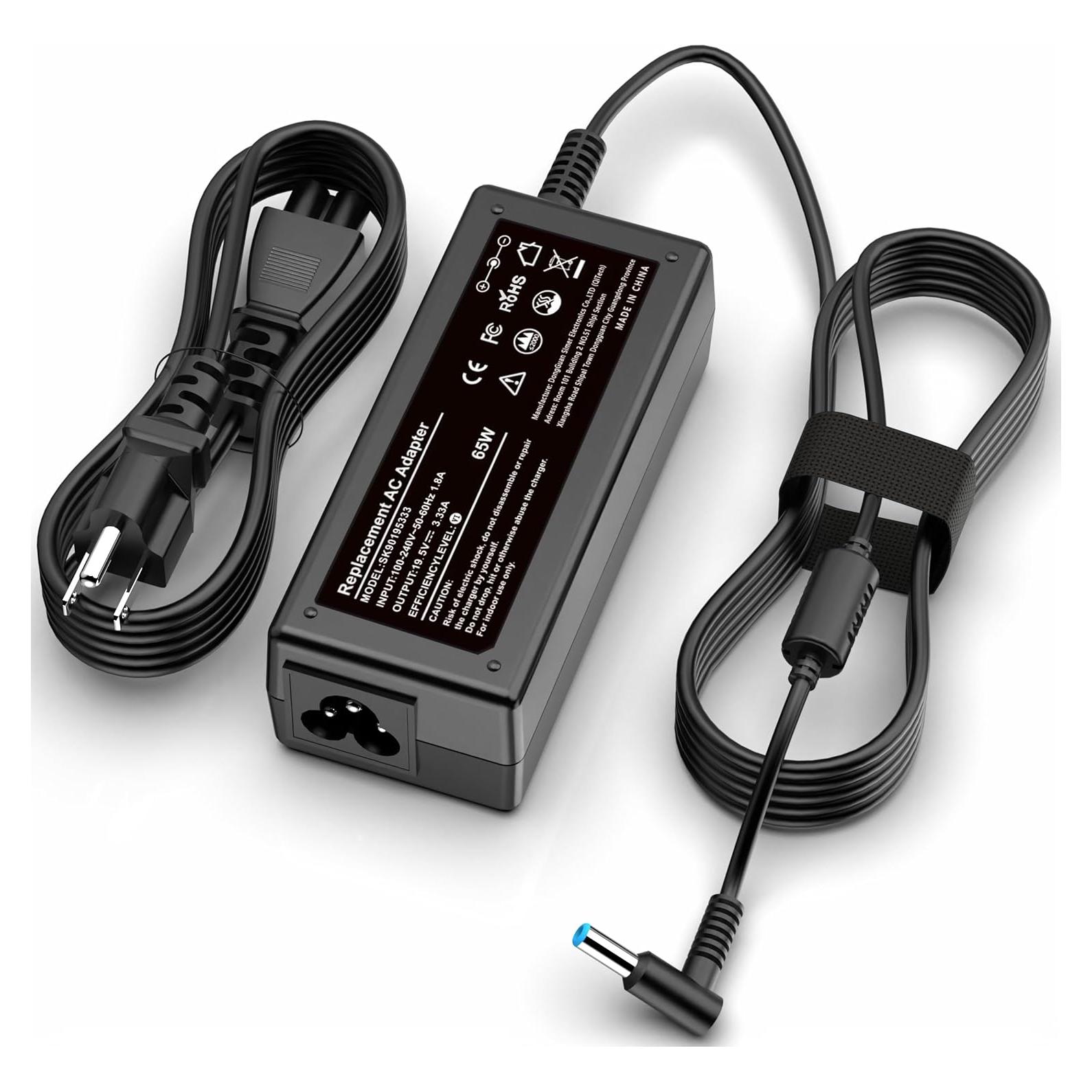 Cargador Laptop HP 65W/45W Adaptador Punta Azul 19.5V
