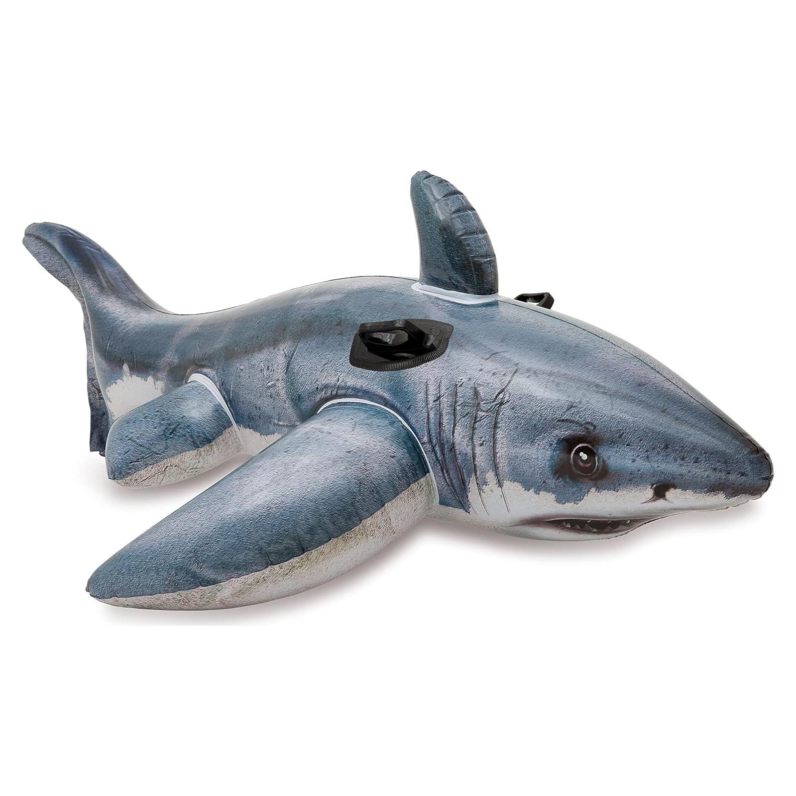 Flotador Inflable de Tiburón Grande Intex 172.72x106.68cm