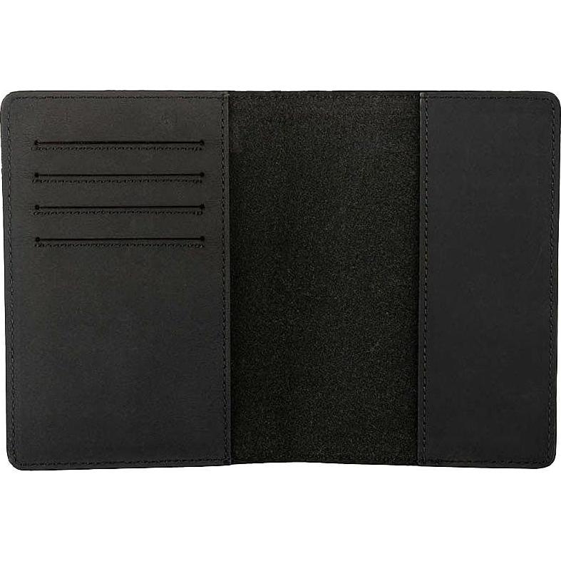 Funda de Pasaporte de Cuero Genuino AGBIADD RFID Negra