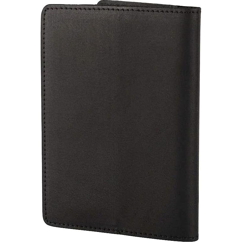 Funda de Pasaporte de Cuero Genuino AGBIADD RFID Negra