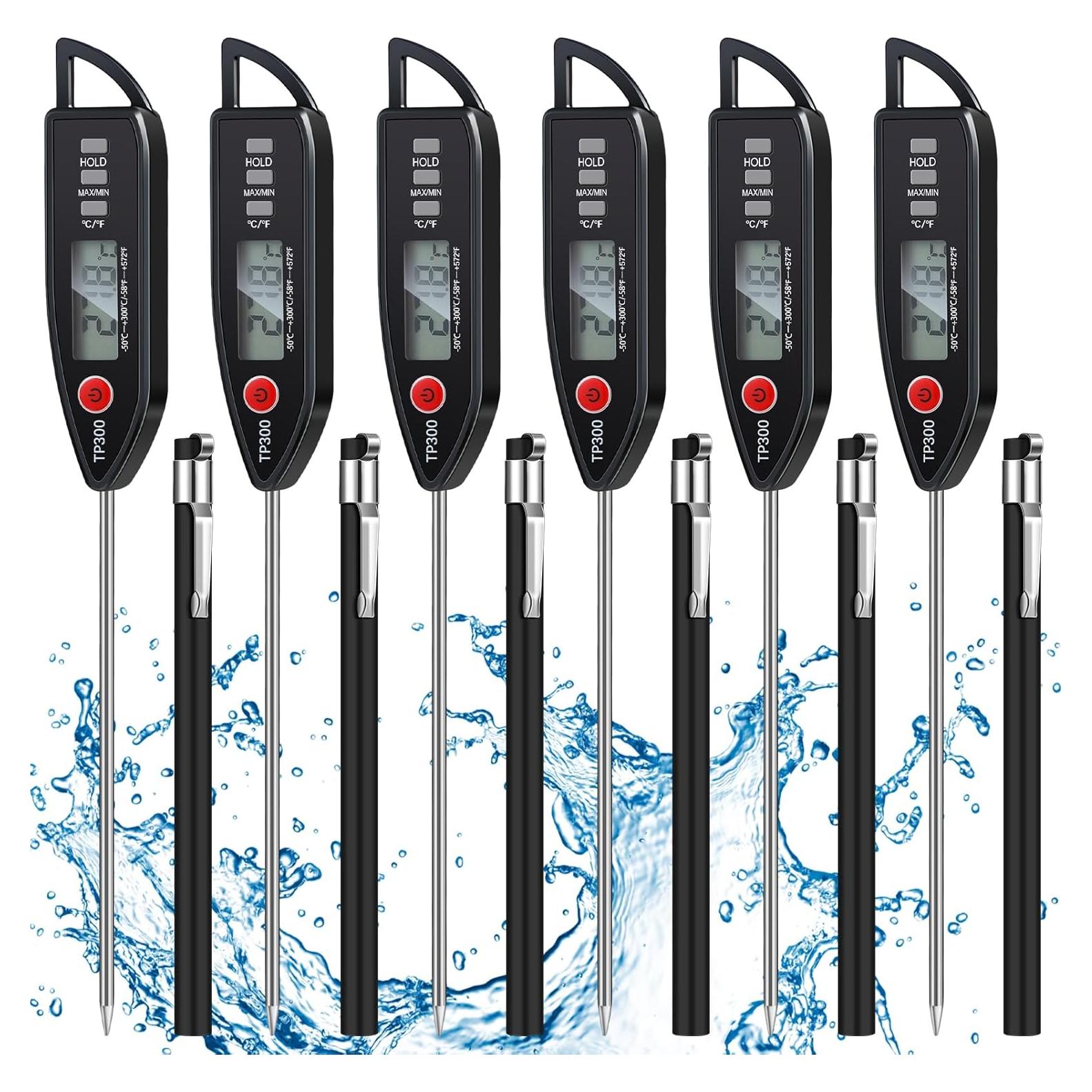 Set de 6 Termómetros Digitales de Cocina Copkim - Impermeables