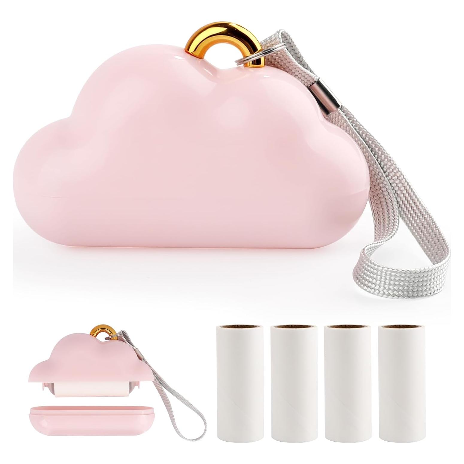 Rodillo de Pelusa Mini Nube Rosa Sopoloray Reutilizable 76g