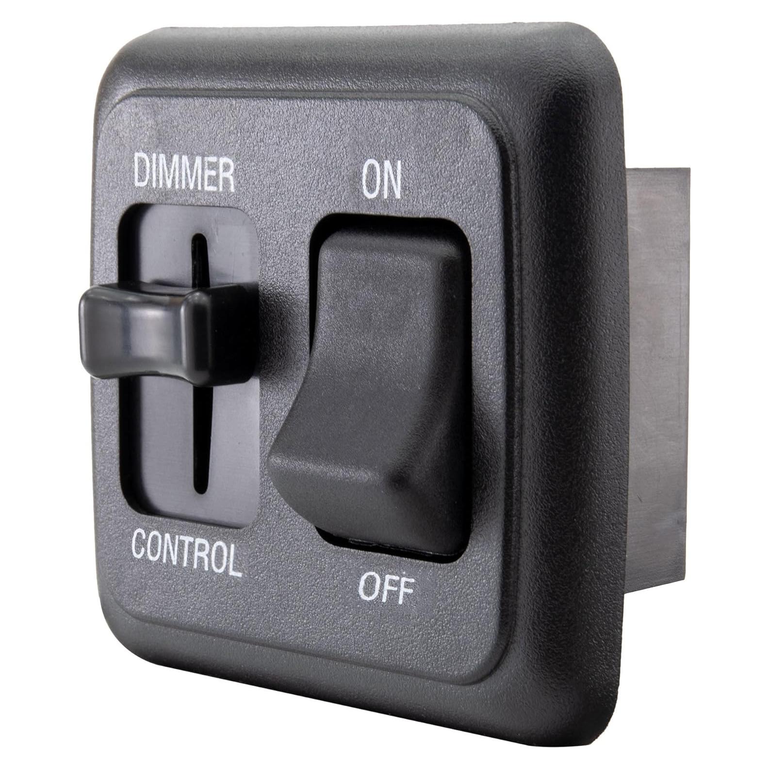 Interruptor Regulador 12V DC Deslizador Grande Negro - RV, Barcos