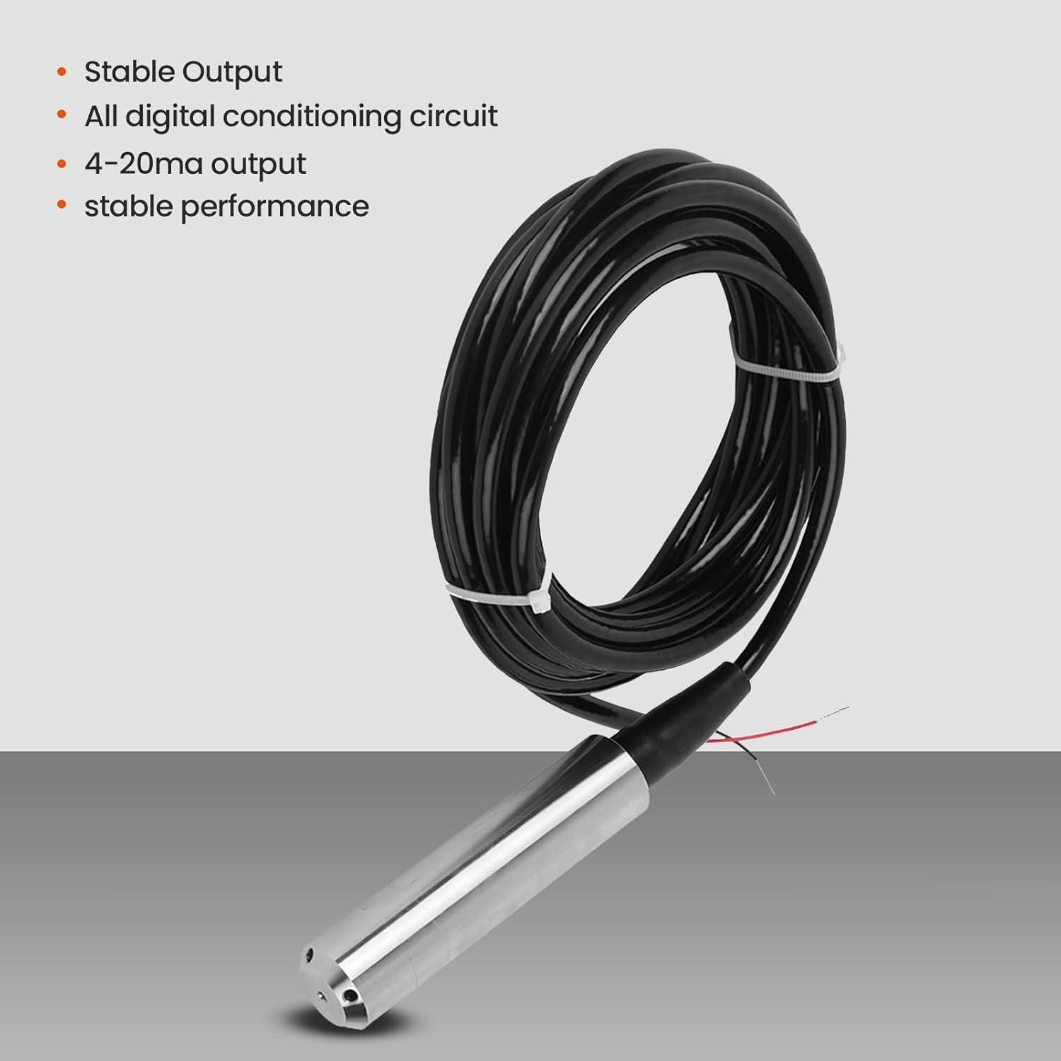 Sensor de Nivel de Agua EIMSOAH 0-1m 24VDC 4-20mA IP68