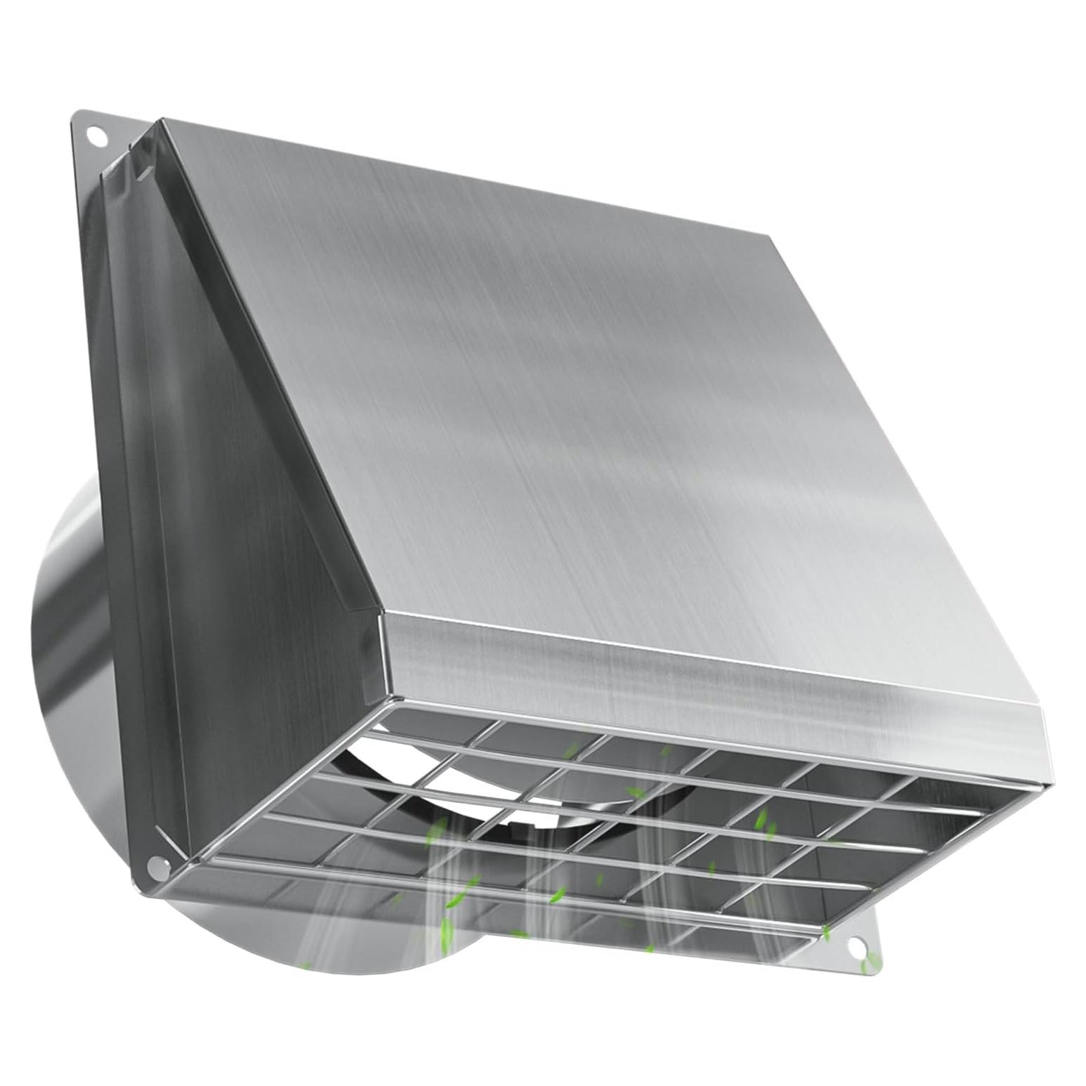 Cubierta de Ventilación para Secadora Hon&Guan 4 Pulgadas Acero Inoxidable