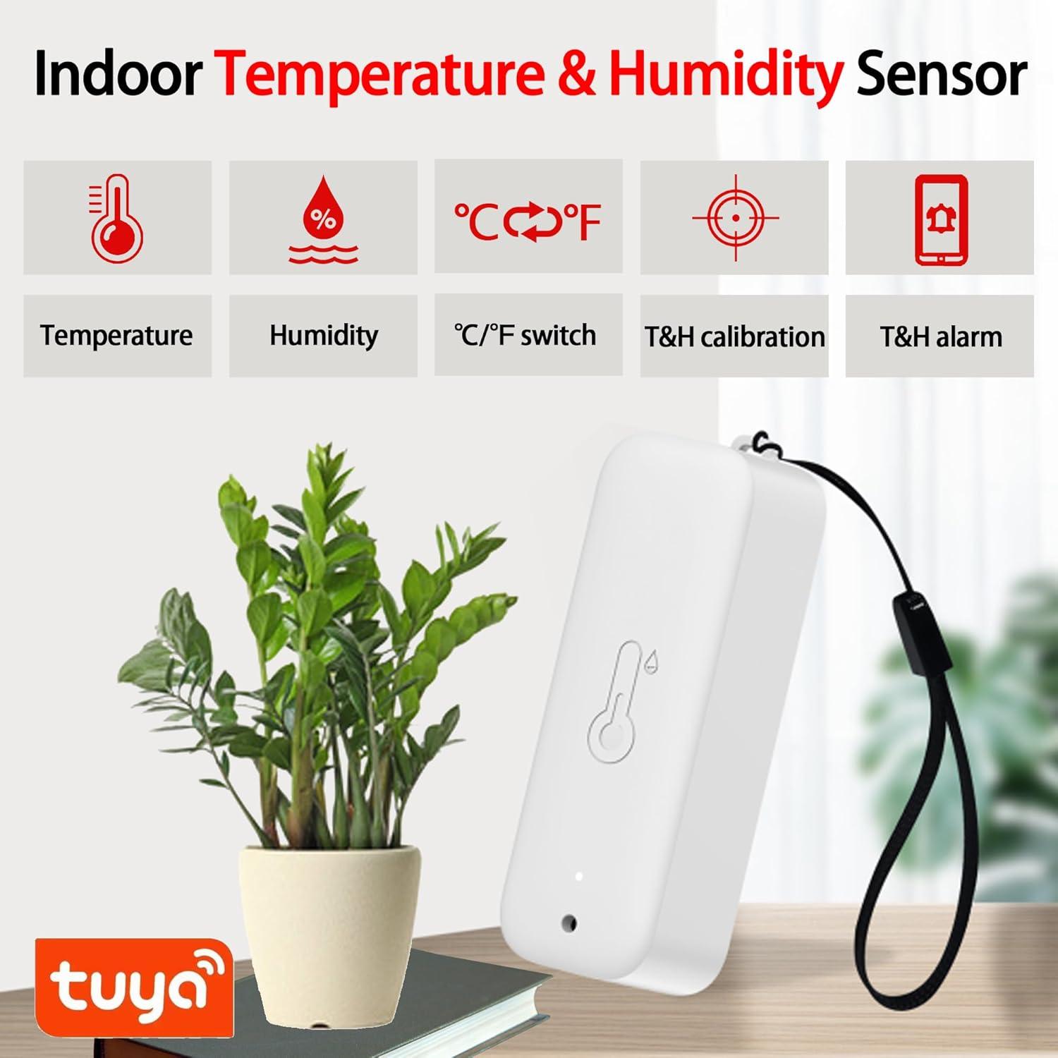 Sensor de Termómetro e Higrómetro WiFi Wayfuture TH11Y Blanco