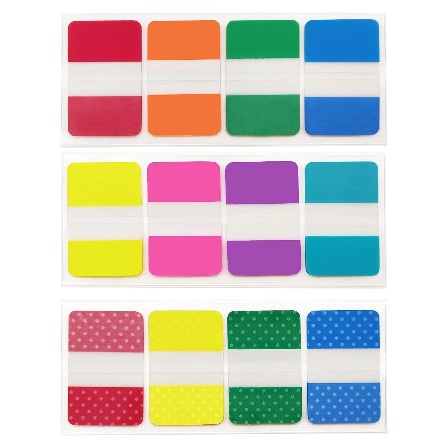 Pestañas Adhesivas KICNIC 240 Pcs 4x2.5 cm 8 Colores Neón