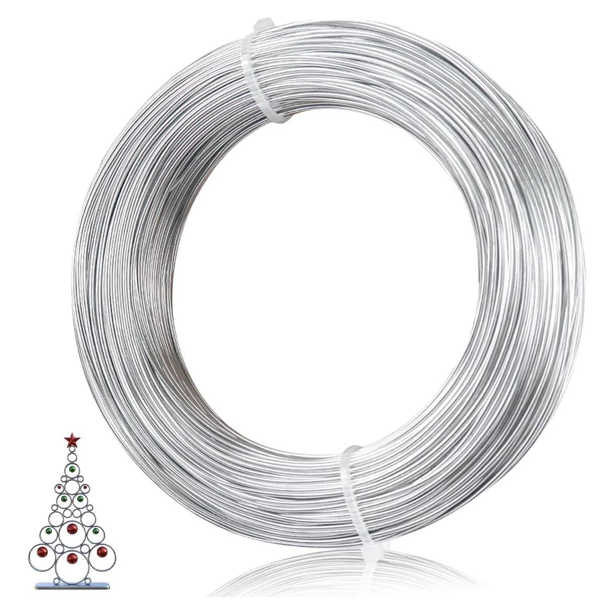 Alambre de aluminio 1mm TKYZMS 50m para manualidades y joyería