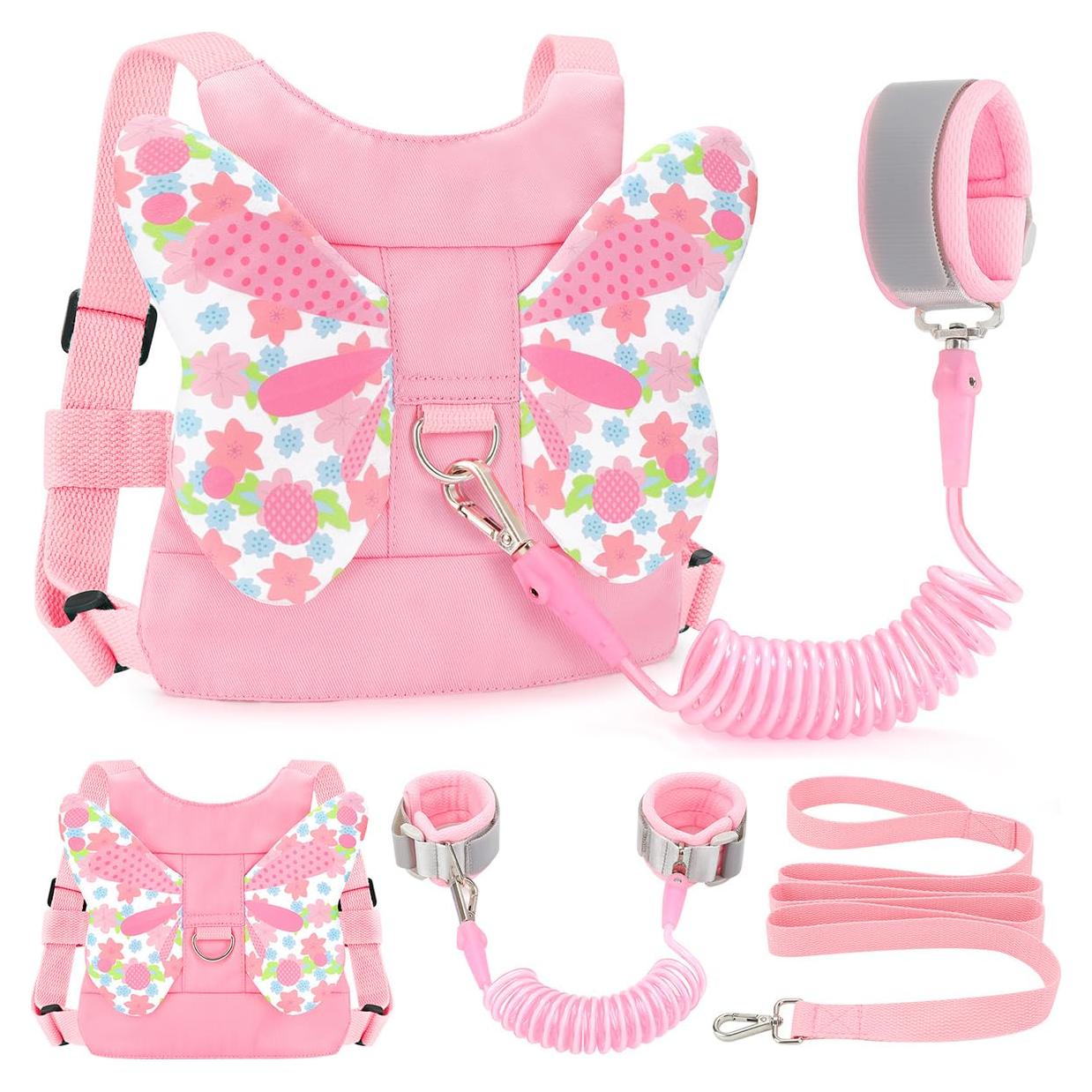 Correa Antipérdida para Niños Rosa - Arnés de Seguridad