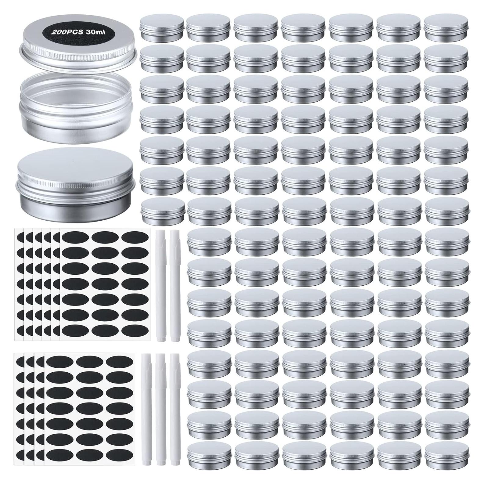 Paquete de 200 Latas de Aluminio Zubebe 28.35 g con Tapas