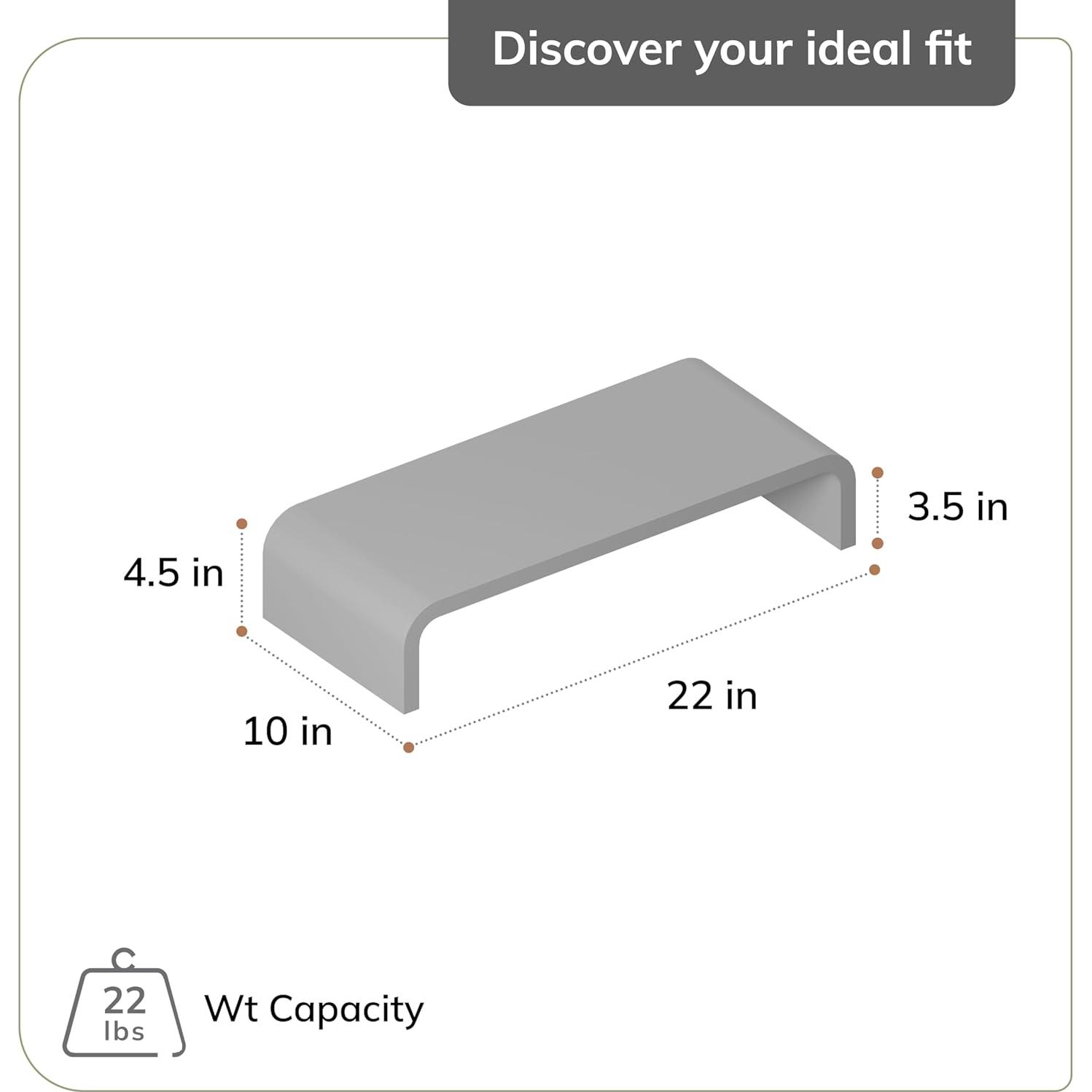 Soporte Elevador de Monitor Anji Mountain Madera Ergonómico Blanco